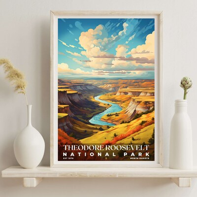 Theodore Roosevelt National Park Poster, Travel Art, Office Poster, Home Decor | S6 - image6